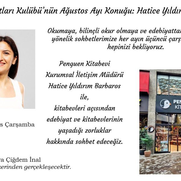 Kitap Kurtları Kulübü Edebiyat Sohbetleri: Hatice Yıldırım Barbaros ile “Kitabevleri Hakkında”