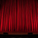 red theater curtain