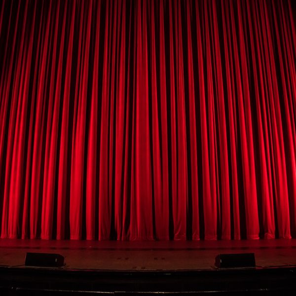 red theater curtain