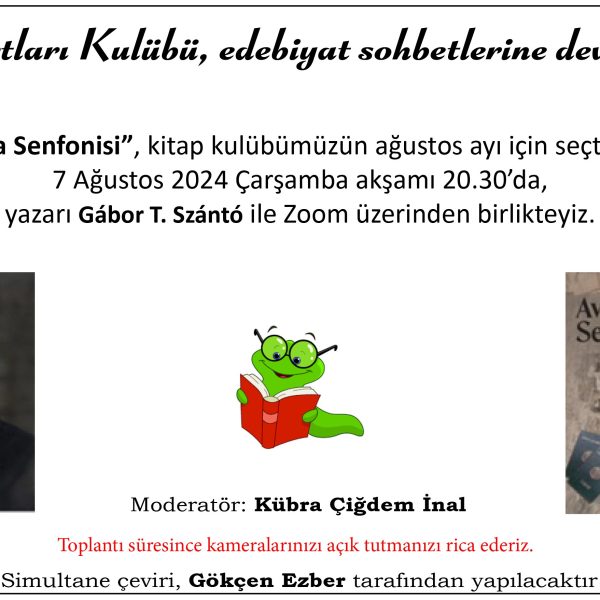 Kitap Kurtları Kulübü Edebiyat Sohbetleri: Gábor T. Szántó ile “Avrupa Senfonisi”