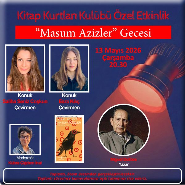 Kitap Kurtları Kulübü Özel Etkinliği – “Masum Azizler” Gecesi
