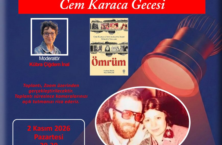 Kitap Kurtları Kulübü Özel Etkinlik – Cem Karaca Gecesi
